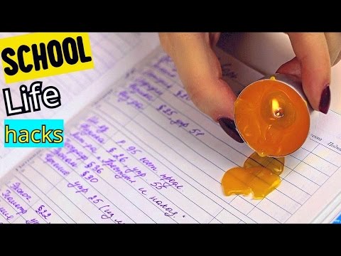 Видео: 6 ЛАЙФХАКОВ для школы/School LIFE HACKS