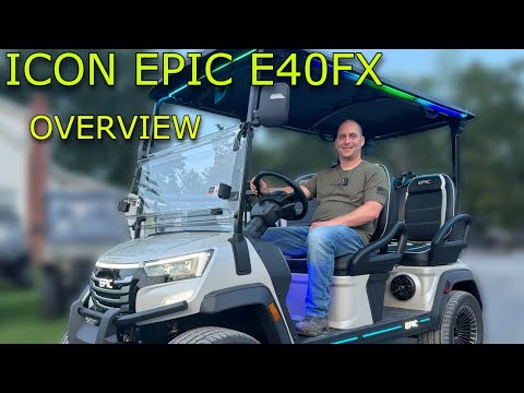 Видео: Обзор и тест-драйв гольф-кара Icon Epic E40FX