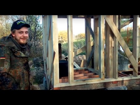 Видео: Стройка у Живу на хуторе в Латгалии.  Хутор LV