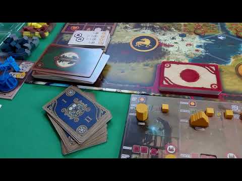Видео: Scythe [1] Настольная игра Серп, партия с Автомой