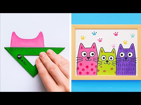 Видео: 😻 ЯРКИЕ СОВЕТЫ ПО ИСКУССТВУ! Легкие трюки для рисования и живописи 🎨✨