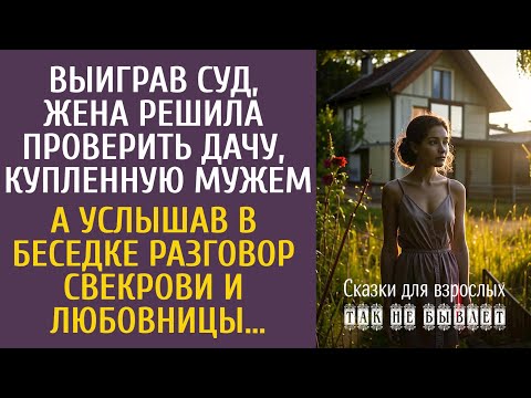 Видео: Выиграв суд, решила проверить дачу, купленную мужем… А услышав в разговор свекрови и любовницы…