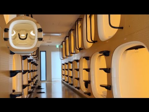 Видео: Это новейший капсульный отель?! Я пробовал останавливаться в Nine Hours Ningyocho