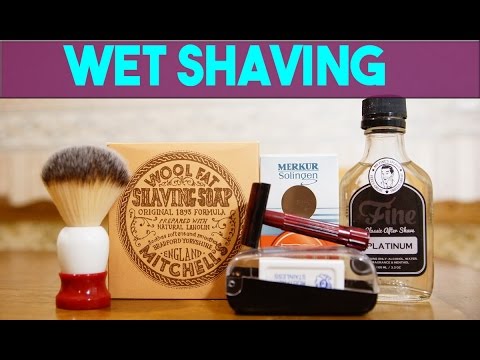 Видео: Mitchells Wool Fat Ceramic Bowl, Merkur бакелит & Fine Synthetic Shaving Brush | Бритье с HomeLike