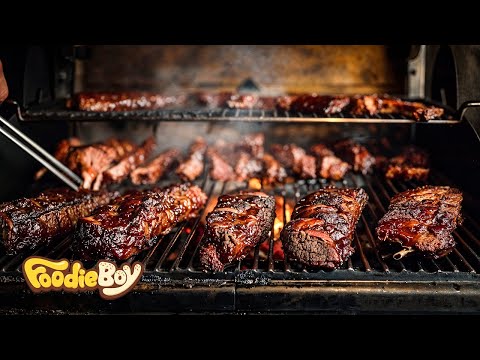 Видео: Самое интересное барбекю! Оригинальное барбекю в техасском стиле в Корее
