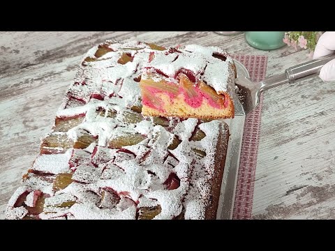 Видео: Пирог с РЕВЕНЕМ! Очень вкусный, сочный и быстрый! Всегда получается! Просто и быстро!