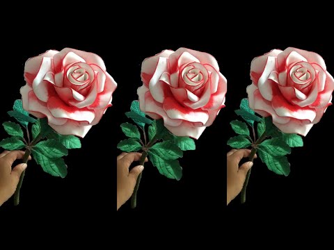Видео: Как сделать розы из полиэтиленовых пакетов - идеи цветочных поделок
