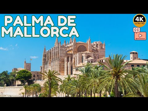 Видео: Пальма-де-Майорка, Испания 🇪🇸 Пешая Экскурсия в 4K HDR (с Субтитрами)