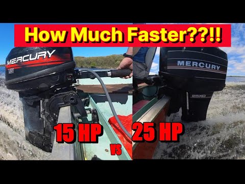 Видео: Mercury 15 л.с. против Mercury 25 л.с.