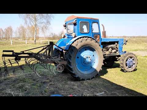 Видео: Устанавливаем самодельный культиватора на т-40 и едем культивируваты