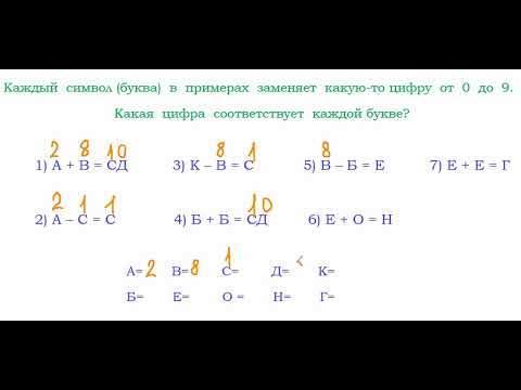 Видео: Математические ребусы для первоклассников.  Урок 2.