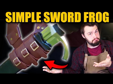 Видео: ЛЕГКИЙ кожаный меч Лягушка...| Быстрая сборка