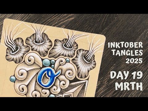 Видео: Inktober Tangles 2025 - День 19 - Mrth