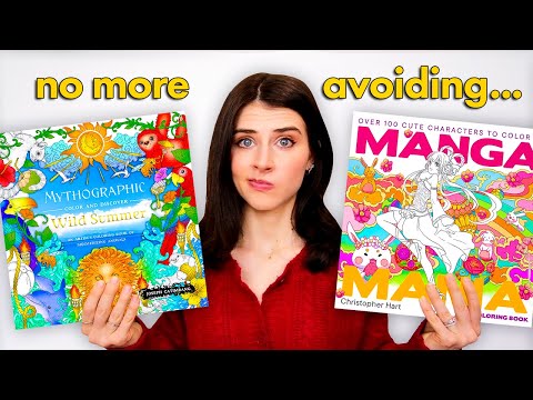 Видео: Я раскрасила все раскраски, которые избегала...