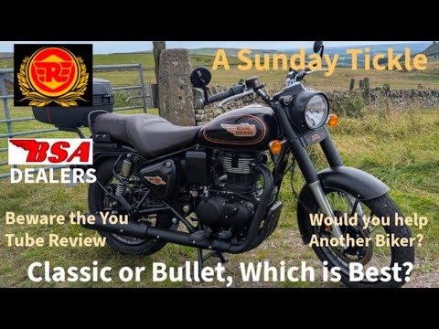 Видео: Sunday Tickle, Royal Enfield Bullet 350, Обзор Beware the You Tube, Дилеры BSA, Classic против Bu...