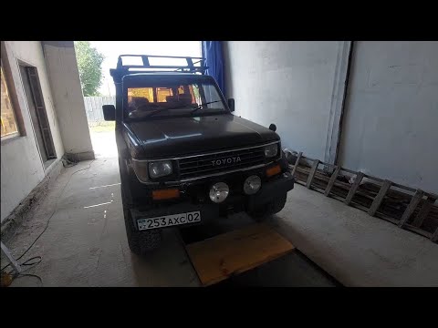 Видео: Toyota Land Cruiser Prado 78 1993г. пропала 4-ая передача и не работает лебёдка.