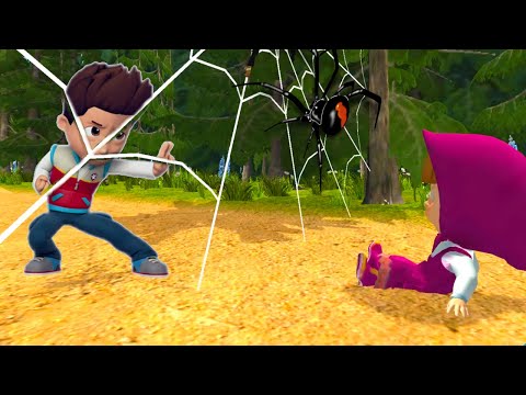 Видео: Маша из МУЛЬТИКА Маша и Медведь против Райдера из мультика ЩЕНЯЧИЙ ПАТРУЛЬ!