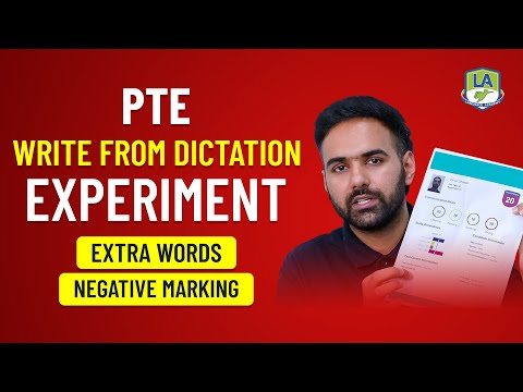 Видео: Эксперимент по написанию диктанта PTE | Советы и рекомендации | Дополнительные слова и отрицатель...