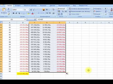 Видео: Аннуитентный платеж. График в Excel