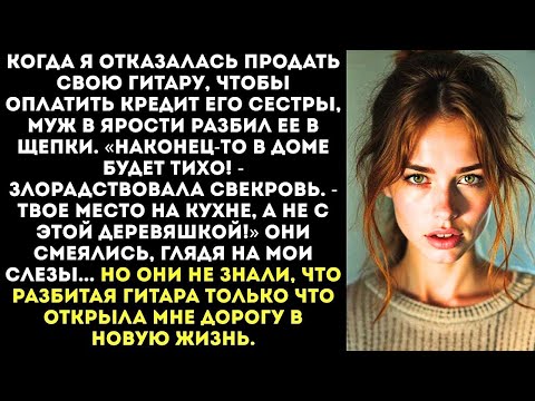 Видео: «Хватит бренчать, позориться! Я разбил твою гитару, теперь будешь борщи варить, а не играть!»