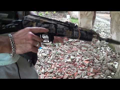 Видео: Тест стрелбы сборки системы ВВД Kythera от  polarstar,  на базе АК то Cyma.