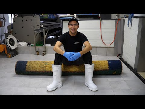 Видео: НАЗАД! Стирка ИНДИЙСКОГО ковра весом более 40 килограммов | Расслабляющая стирка 🐑