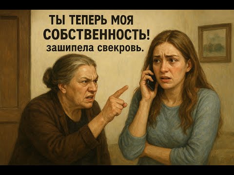 Видео: Ты теперь МОЯ СОБСТВЕННОСТЬ!" - зашипела свекровь. Невестка уже вызвала полицию...