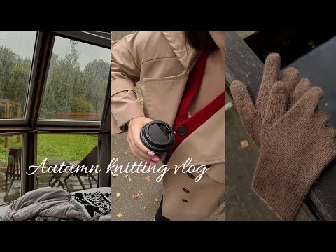 Видео: Осенний вязальный влог. Первые перчатки. Аксессуары. LAMANA COMO 