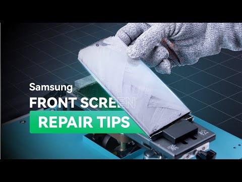 Видео: Советы по ремонту изогнутого экрана Samsung Note 10 (только стекло)