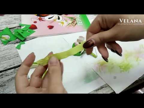 Видео: Бутоньерка или Цветок яблони из фоамирана #3