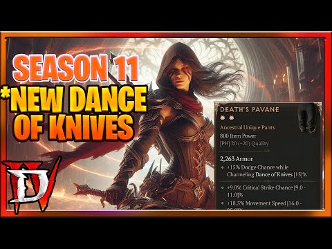 Видео: Diablo 4 Сезон 11 *Новое руководство по билду разбойника «Танец ножей» (обновлено) с новыми уника...