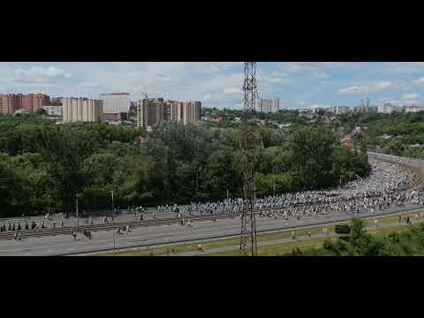 Видео: Крестный ход  с иконой Божьей Матери "Знамение" Курская Коренная в Курске 24.06.2022 г.