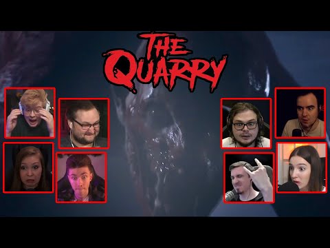 Видео: Реакция Летсплейщиков на Нападение Оборотня на Свалке в The Quarry (от разработчиков Until Dawn)