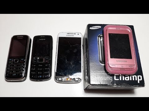 Видео: Посылка с аукциона. 4 Телефона Nokia 6233. Samsung 9195. Шара за копейки.