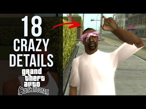 Видео: 18 сумасшедших деталей, которых вы не знали о ГТА СА! [русская озвучка]