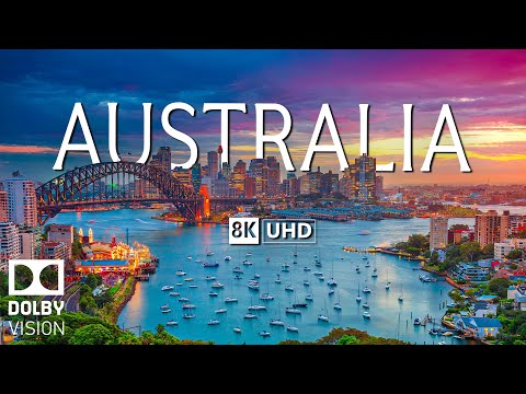 Видео: Австралия 8K Видео Ultra HD с мягкой фортепианной музыкой - 60 кадров в секунду - 8K Nature Film