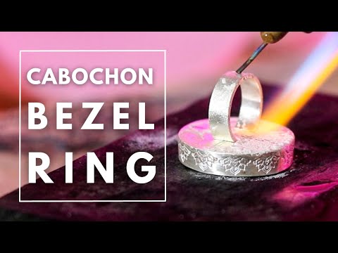 Видео: Как сделать кольцо с кабошоном в оправе «кабошон»! Изучите серебряное дело.