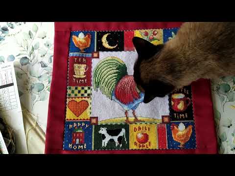 Видео: Вышивка крестиком.Сборная солянка...)Финиш Dimensions,Оформление Нитекс Пэчворк в подушку.ПОКУПКИ..)