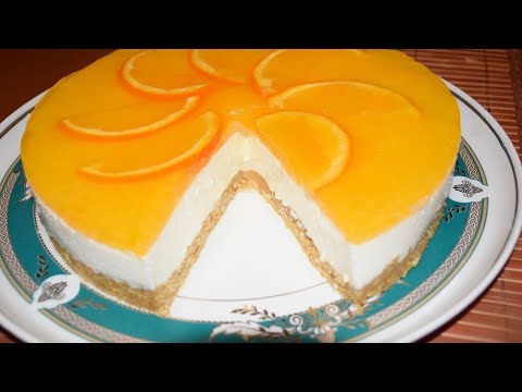 Видео: Нежный торт с апельсиновым желе ✧ Без выпечки