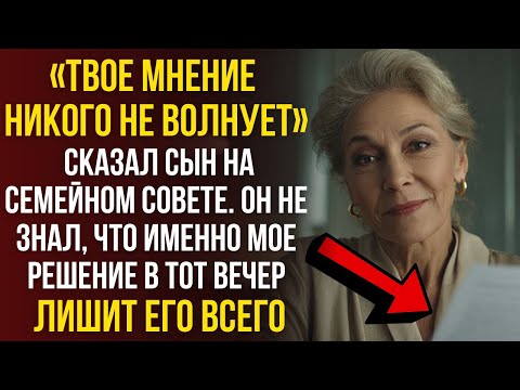 Видео: Меня унизили на семейном совете. Мое тихое решение оставило их ни с чем.