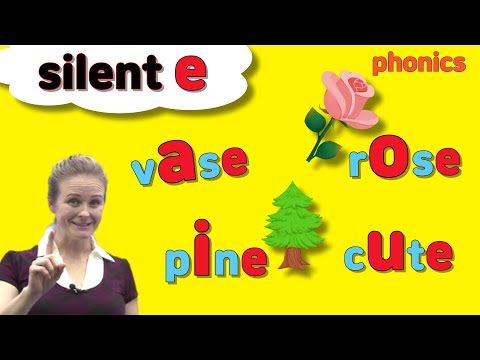 Видео: Длинные гласные слова, оканчивающиеся на немую букву E | 4 Step Phonics
