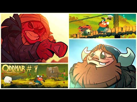 Видео: Oddmar. Part 1. Levels 1 & 2. Adventures of the young viking! Оддмар. Часть 1. Приключения викинга!