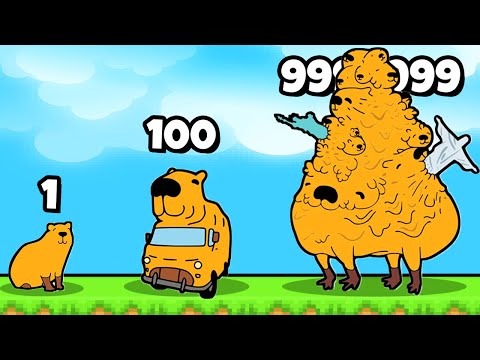 Видео: ЭВОЛЮЦИЯ КАПИБАРЫ В МОНСТРА, МАКСИМАЛЬНЫЙ УРОВЕНЬ! | Capybara Merge Evolution