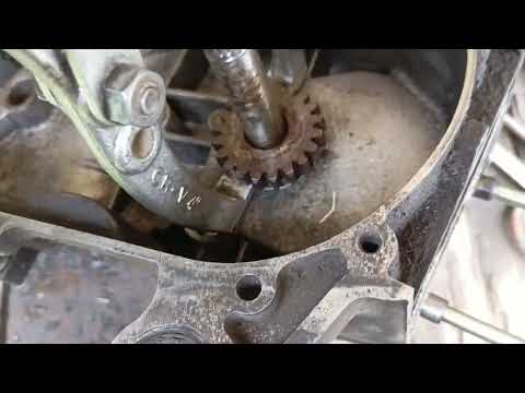Видео: как снять шестерню кик стартера  157qmj 152 китайского скутера