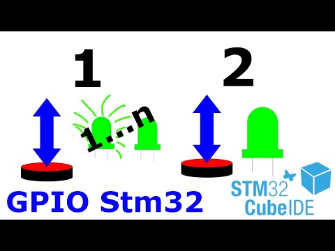 Видео: Кнопка и светодиод №5. Stm32 CubeIDE.