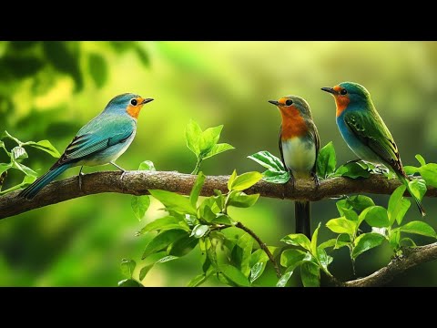 Видео: Пение птиц | Звуки природы в лесу | Восхитительное пение птиц | Утренняя птичья мелодия