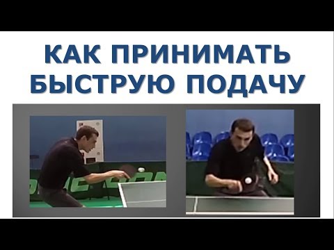 Видео: КАК ПРИНИМАТЬ БЫСТРУЮ ПОДАЧУ в НАСТОЛЬНОМ ТЕННИСЕ (Видео-урок по приему быстрой подачи)