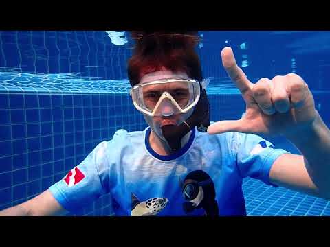 Видео: Как продуть маску | Flooded mask purging | Open Water Diver Course in Pattaya, Thailand