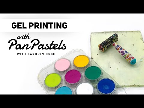Видео: Гелевая печать с помощью PanPastels