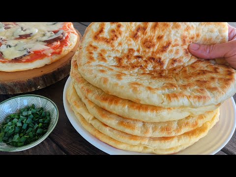 Видео: Ніжні та пухкі " ПИШКИ " на воді, сковороді. ще і піцу зробимо.